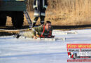 Nö: Eisrettungsübung der Feuerwehr Utzenlaa