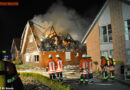 D: Reetdachhaus in der Nähe von Buxtehude durch Feuer zerstört