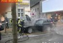 Nö: Pkw durch Brand im Motorraum stark beschädigt