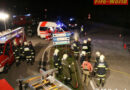 Oö: Eingeschlossene Personen nach Kollision Pkw/Kastenwagen in Haibach