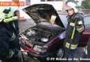 Nö: Motor von abgestellten Pkw in Vollbrand