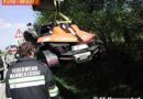 Nö: Offener Sportwagen überschlug sich mehrmals