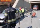 Sbg: Pkw prallt in Lawinengalerie gegen die Wand