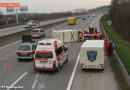 Oö: Kfz-Brand entpuppte sich als Unfall mit Geldtransporter auf A1