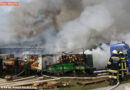 Nö: Vollbrand einer Lagerhalle