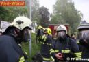Oö: Fünf Feuerwehren bei Atemschutzübung in Abbruchhaus