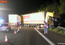 Stmk: Bad Waltersdorf -> Pkw nach Kollision mit Lkw in Flammen