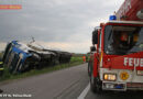 Nö: Bergung eines seitlich liegenden Sattelzuges, A1 bei St. Pölten