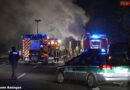 Deutschland: Sattelzug nach Unfall bei Ratingen in Vollbrand