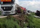 Oö: Lkw nach Ausweichmanöver umgestürzt