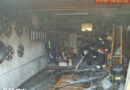 Oö: Motorrad repariert -> Brand einer Garage in Wels