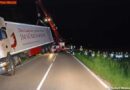 Nö: 36tonner in Biedermannsdorf in Graben gerutscht