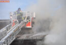D: Ehemaliges Kartoffellager der Saatzucht in Fredenbeck in Brand