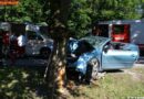 Nö: Pkw prallt bei Unfall auf der B25 gegen Baum