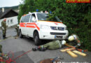 Bgld: Rotes Kreuz steckte in Abwasserhalbschalen fest -> Neustift