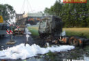 Oö: Tödlicher Lkw-Pkw-Unfall in Andorf -> Sattelzug stand in Flammen
