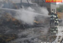 Nö: Brand zweier Hallen mit Stroh in Bruck an der Leitha