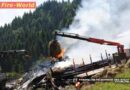 T: Über 3500m lange Zubringleitung bei Bauernhausbrand