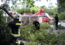 Nö: Nach dem Regen kam der Sturm und sorgte für Einsätze