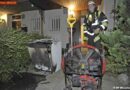 D: Person mit Fluchthaube bei Brand gerettet