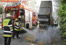 D: Kehrmaschine geriet in München in Brand