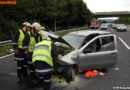 Bgld: Fahrzeugüberschlag auf der A2 -> Frau schwer verletzt, Hund getötet