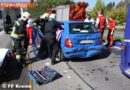 Nö: Lenker nach Auffahrunfall an der Wirbelsäule verletzt