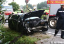 Nö: Frontal gegen Brückenmauer geprallt -> Pkw-Lenker eingeklemmt
