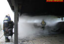 Oö: Fahrradunterstand mit Container in Brand geraten