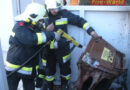 Nö: Brand mehrerer Müllbehälter in Maria Enzersdorf