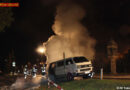 Nö: Brennender VW-Bus beim Messegelände Tulln