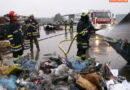 Oö: Brand eines Restmüllcontainers in Gewerbegebiet