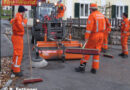 Nö: Ölspur quer durch das Ortszentrum von Bad Goisern