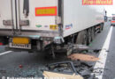 Deutschland: BMW-Fahrer fährt auf A 1 unter Sattelzug -> Lenker eingeklemmt