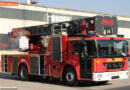 •	Weltneuheit: Erste Drehleiter L27-FA mit Pumpe und Wassertank