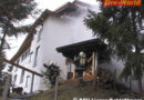 Stmk: Brand einer Holzlagerstätte in Schladming