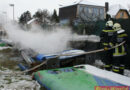Nö: Werbetafel beim Schweißen in Brand geraten
