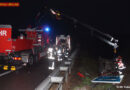 Nö: Pkw nach Überschlag auf Schnellstraßen-Abfahrt am Dach