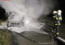 Nö: Auto stand auf A2 bei Wr. Neustadt in Vollbrand