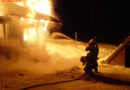 Vbg: Vollbrand der Bergstation des Rodelliftes in Riezlern