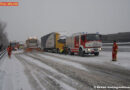 Nö: Schneechaos auf der Außenringautobahn – Totalsperre beider Fahrtrichtungen