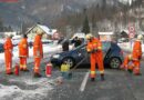 Oö: Pkw folg bei Unfall durch die Luft