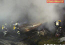 Nö: Brand eines Tischlerei-Holzlagers in Wolkersdorf