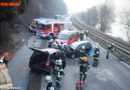 Oö: Personenrettung nach Frontalcrash auf der B 127 in Puchenau
