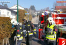 Oö: Wohnhausbrand in Schärding, Fw-Mann leicht verletzt
