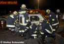 Nö: Frontalzusammenstoß zweier Pkws mitten im Ortgebiet auf der B18
