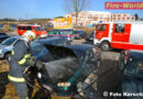 Oö: Polizeistreife löscht Fahrzeugbrand in Freistadt