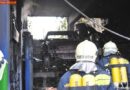 Nö:  Brand in Gewerbebetrieb – vier Feuerwehren im Einsatz