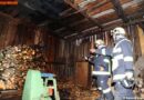 T: Holzschuppen durch raschen Einsatz der Feuerwehr gerettet