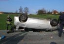 Stmk: Auto kam nach Unfall am Dach zu liegen